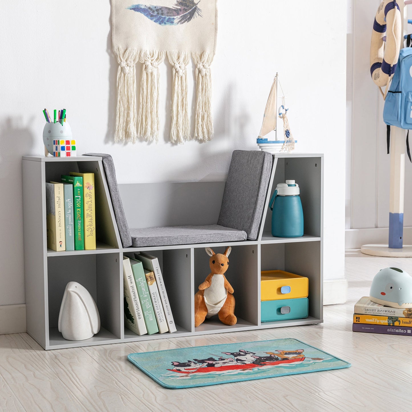 Kids Storage Cabinet, Organiser Display Shelf