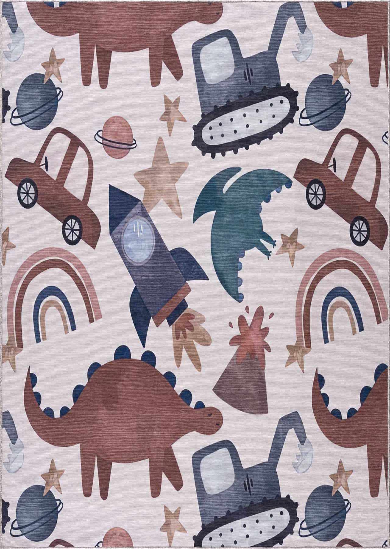 Libra Rainbow Washable Rug