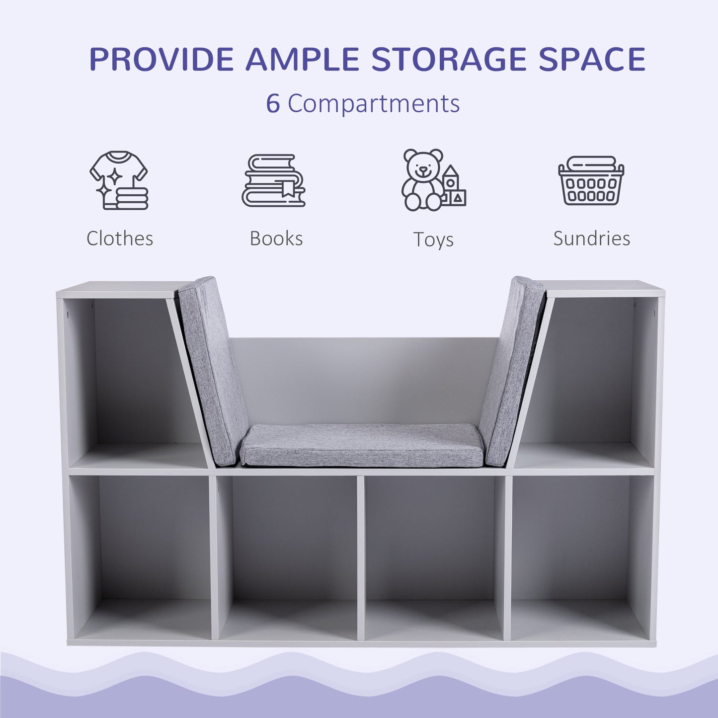 Kids Storage Cabinet, Organiser Display Shelf