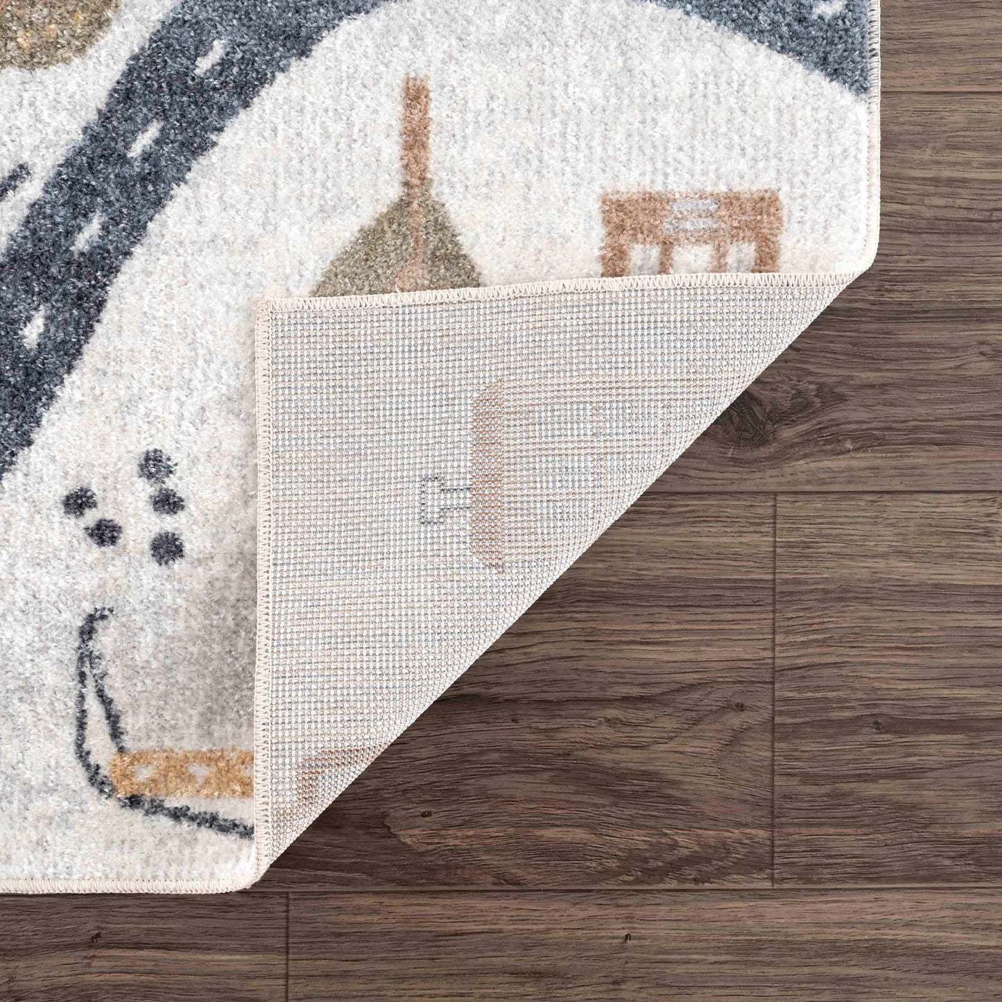 Mave Roads Washable Rug