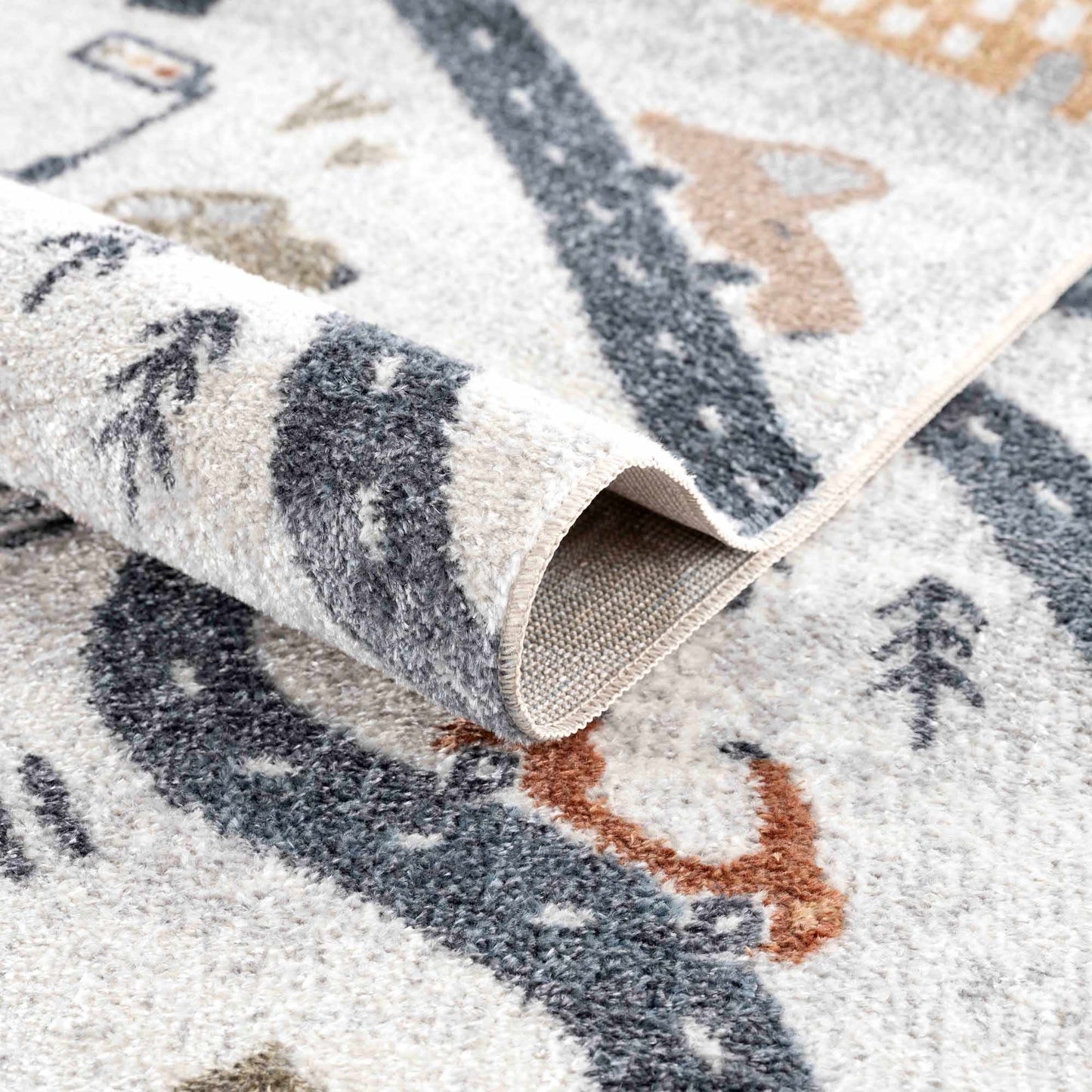 Mave Roads Washable Rug