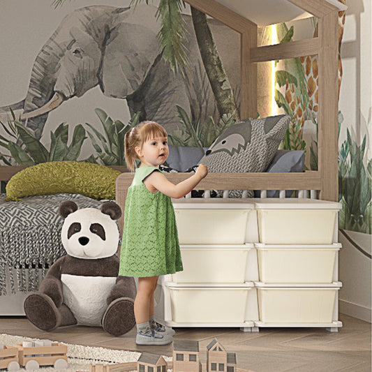 Kids Storage Organizer Cream Unit