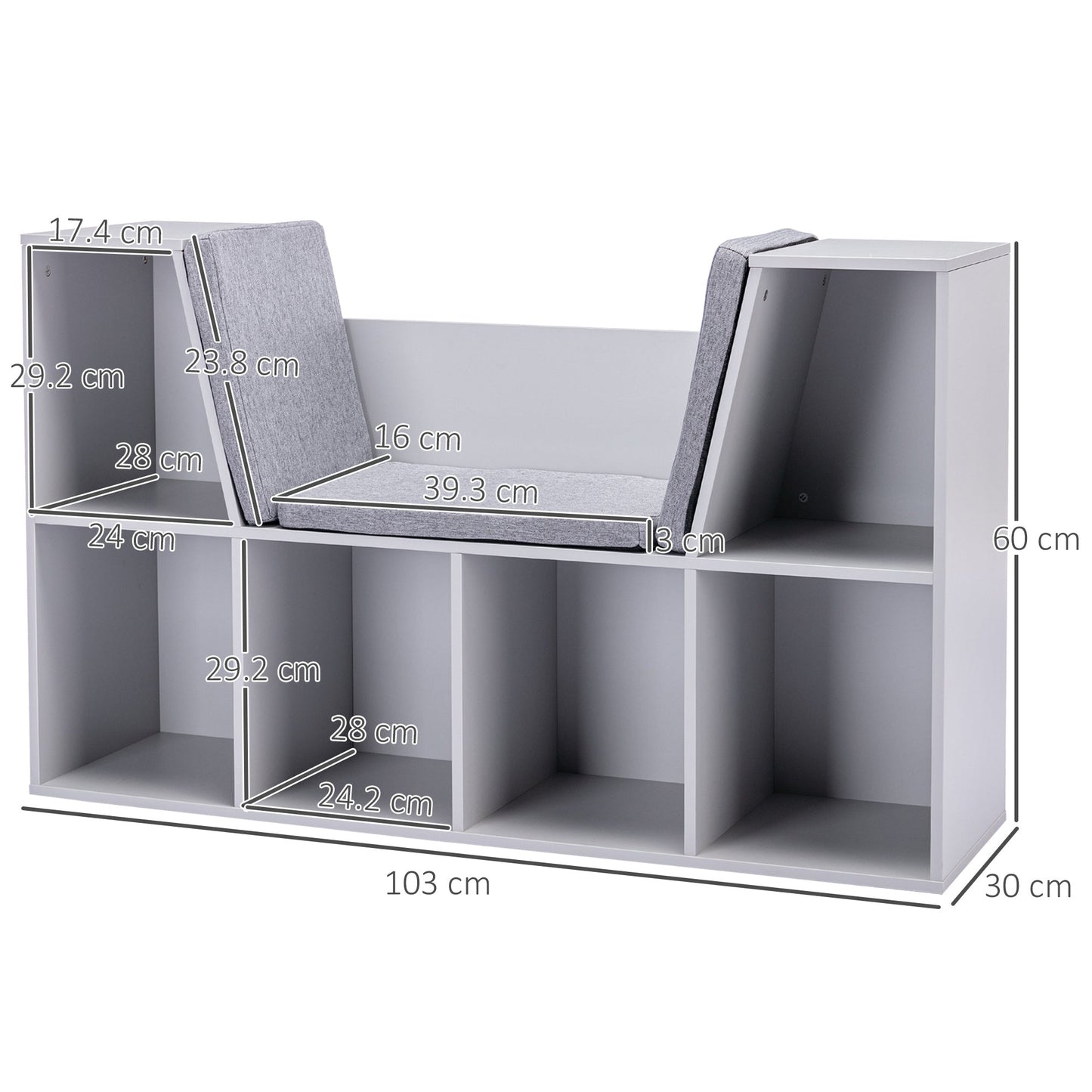 Kids Storage Cabinet, Organiser Display Shelf