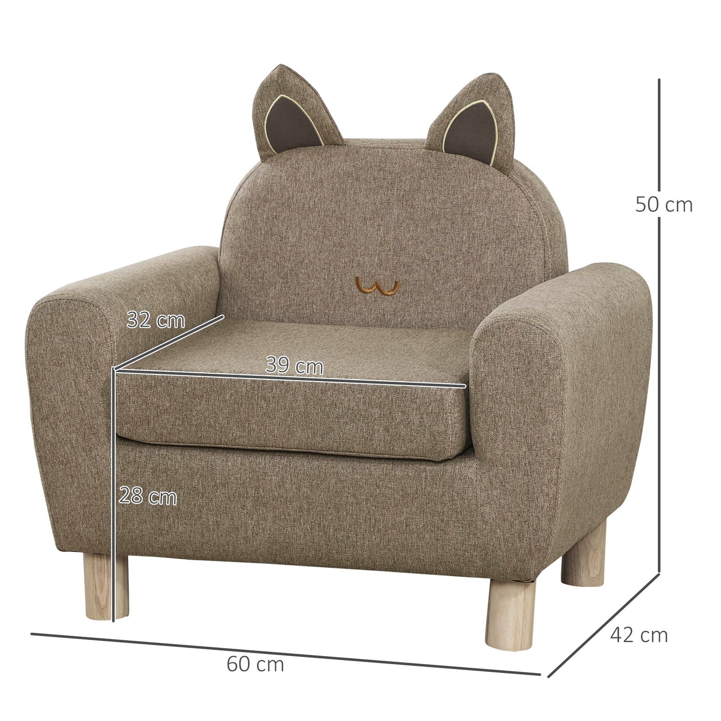 Kids Toddler Armchair Sofa with Storage