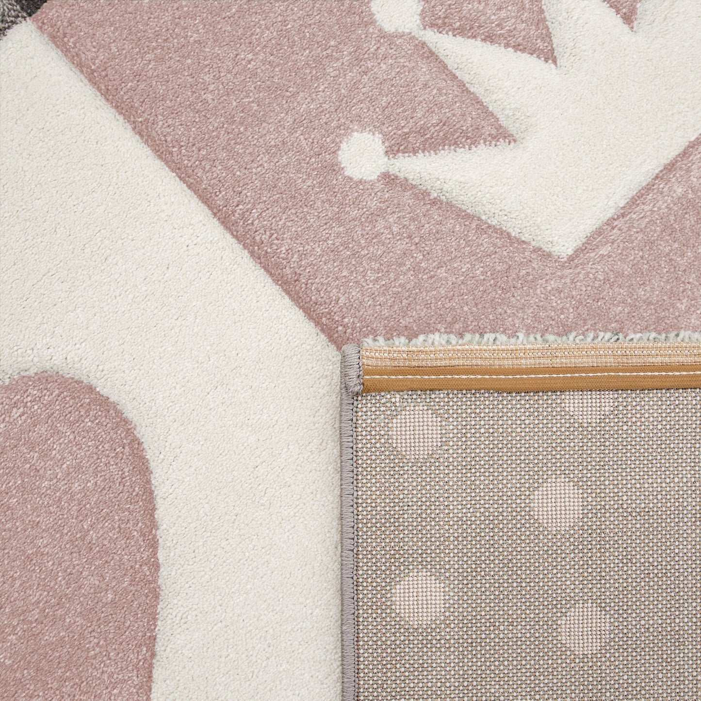 Dots Hearts Crown Pastel Rug