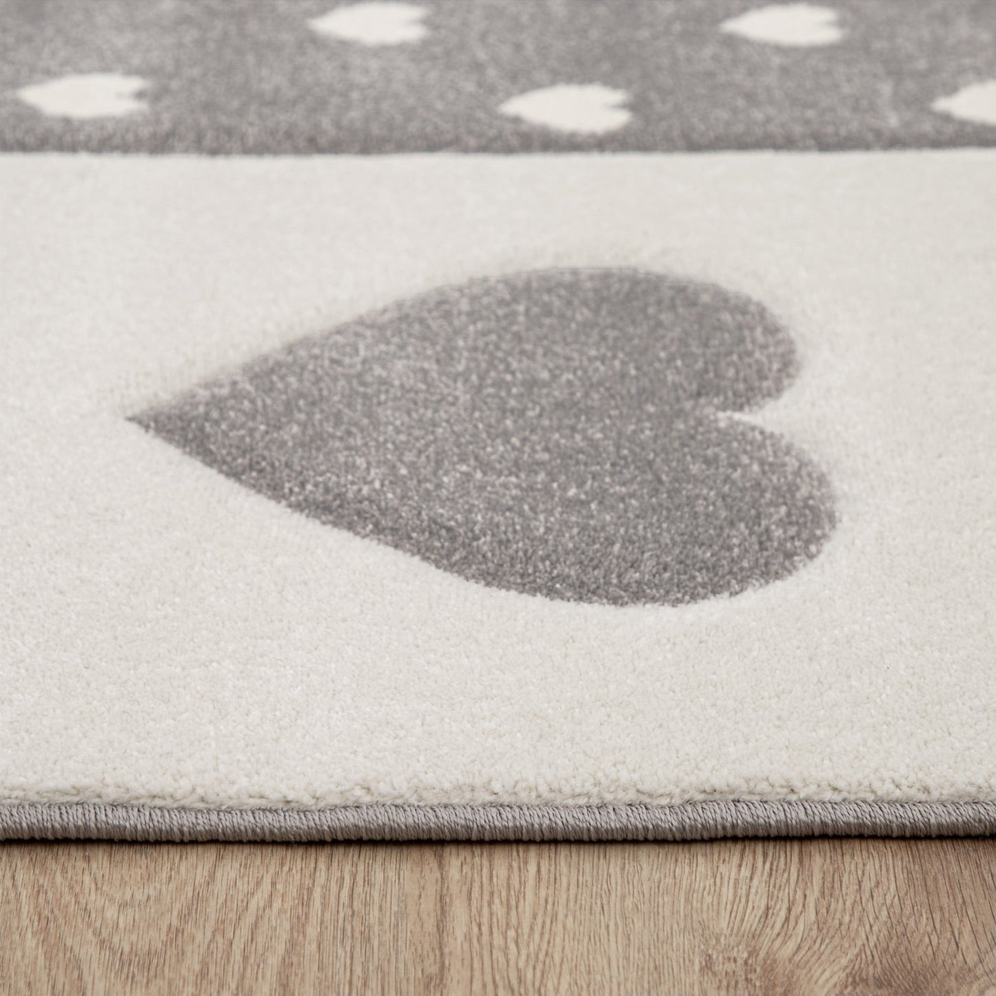 Dots Hearts Crown Pastel Rug