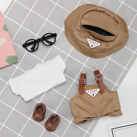 Labubu Triangle Badge Monochomatic Tan Outfit-1