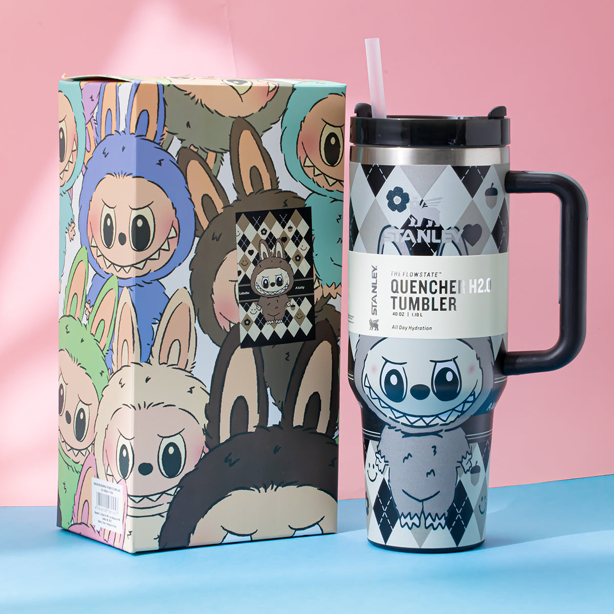 Stanley x Labubu Film Monochrome Quencher H2O Tumbler [Limited Edition]-0